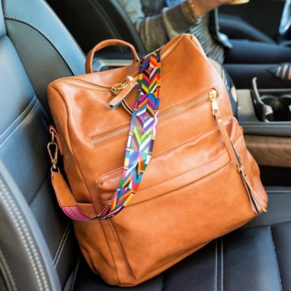 Brown Vegan purse/backpack, brand new, good quality NWOT!